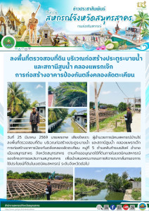 ลงพื้นที่ตรวจสอบที่ดิน บริเวณก่อสร้างประตูระบายน้ำ ... พารามิเตอร์รูปภาพ 1