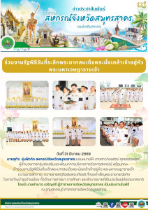 เข้าร่วมงานรัฐพิธีวันที่ระลึกพระบาทสมเด็จพระนั่งเกล้าเจ้าอยู่หัว พระมหาเจษฎาราชเจ้า ถวายราชสักการะ ถวายราชสดุดีเฉลิมพระเกียรติ ที่ทรงบำเพ็ญพระราชกรณียกิจในการทำนุบำรุงบ้านเมือง ... พารามิเตอร์รูปภาพ 1