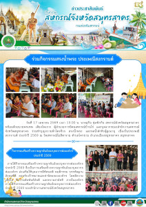 ร่วมทำบุญถวายผ้าไตรจีวร สรงน้ำพระ และรดน้ำดำหัวผู้สูงอายุ ... พารามิเตอร์รูปภาพ 1