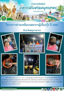 โครงการช่วยเหลือเกษตรกรผู้เลี้ยงกุ้งสมุทรสาคร ... พารามิเตอร์รูปภาพ 1